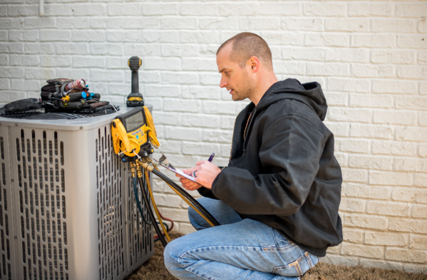 Trane tech near unit
